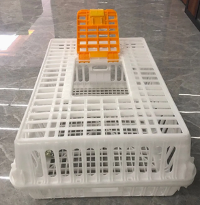<span class=keywords><strong>Cage</strong></span> à poulets en plastique blanc/blanc-jaune, capacité de charge de 4,4 à 4,9 kg, équipement avicole assemblé - Product Image 3
