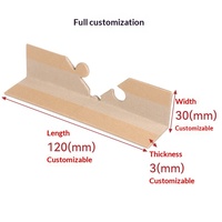 Emballage personnalisé pour boîtes d'angle anti-collision à trois côtés avec boucle, panneaux d'angle droit, protecteurs en papier
