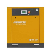 Compresseur d'air à vis rotatif à aimant permanent à fréquence variable Airhorse Industrial 7,5-75 kW, bloc compresseur à pression moyenne