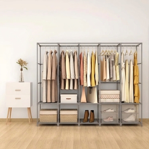 Armario Plegable Multifuncional de Fácil Instalación, Armario Extraíble de Gran Capacidad para Dormitorio o Vivienda de Alquiler - Product Image 5