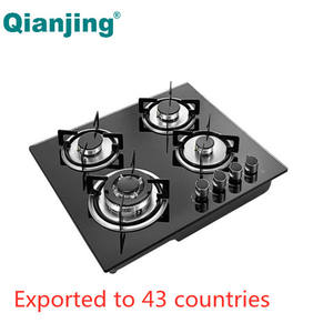 Estufa de Gas de 4 Quemadores, Hornillas Universales, Cocina de Gas con Protección Contra Incendios, Encimera de Cocina, Banco de Cocina, <span class=keywords><strong>Horno</strong></span> de Gas de Vidrio - Product Image 2