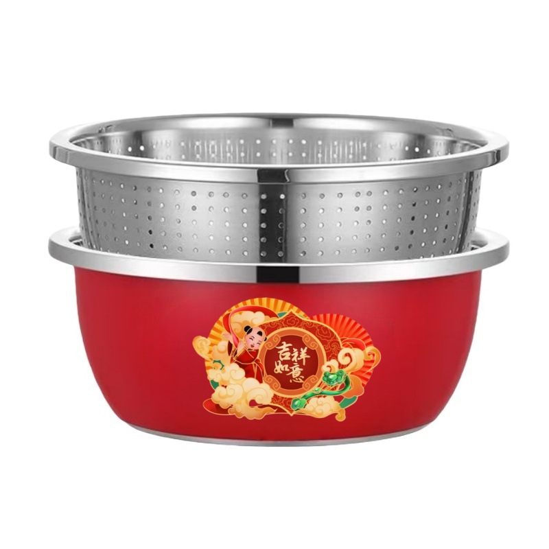 Cesta de drenaje de lavabo rojo de 30 cm [Auspicioso]
