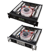 Amplificateur de puissance de haute qualité AUWAY MAX4800 Classe H 4 canaux 800W Système audio 220V~240V Boîtier métallique
