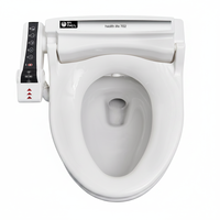 Système de nettoyage à jet d'eau moussante rotatif compatible avec bidet électrique Health Life, fixation au siège de toilette, en céramique, à poser au sol