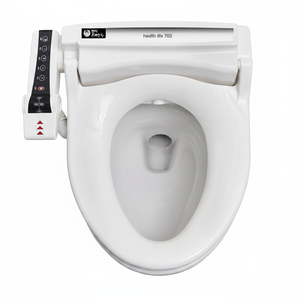 Health Life 702 Bidet électrique compatible avec système de nettoyage à jet d'eau rotatif et moussant, fixation pour siège de toilette, couvercle en céramique PP - Product Image 2