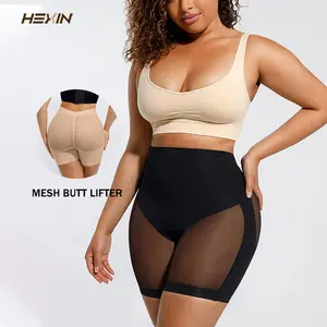 HEXIN Logo personnalisé Fajas en maille bbl contrôle du ventre Shaper Butt Lifter Shaper bbl Shapewear Panty Shorts Pour Femmes