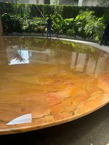 אריחי שיש דמויי קשת בענן על בסיס קוורץ, לוחות גדולים, עמידים בפני שריטות/בלאי/לחץ, לשימוש פנים/חוץ, אדריכלות וילות וחדרי אמבטיה - Product Image 3