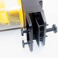 CHONGTONGPET Distributeur automatique de nourriture pour poissons, minuterie automatique pour aquarium, plastique ABS, double boîte à nourriture, programmation d'alimentation réglable à 2 vitesses, 2 couleurs
