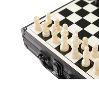 Jeu d'échecs de table chinois 4 en 1-Backgammon Snake Family Plus!