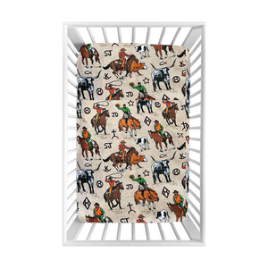 2023 Neue Produkte Vorbestellung No Moq Kids Cowboy <span class=keywords><strong>Stuff</strong></span> Kleinkinder Western bett artikel Neue Babybett tücher - Product Image 1