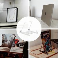 Présentoir de bureau robuste en acrylique incassable à niveaux pour jouets, artisanat, desserts et petits objets décoratifs