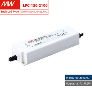 MEAN WELL LPC-150-2100 IP67 עמיד למים, יעילות של 90%, 36~<span class=keywords><strong>72V</strong></span> 2100mA, 150W ספק כוח LED זרם קבוע לתאורת חוץ - Product Image 2
