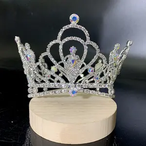 Genya Nữ Hoàng Vương Miện Baroque Cổ Điển Headband Vòng Rhinestone Vương Miện Prom Sinh Nhật Đám Cưới Pageant 2024