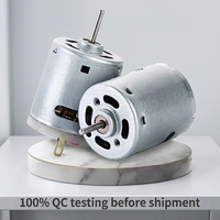 Moteur CC RS-385 à couple élevé 6V 12V 24V, micro-moteur à balais en carbone haute vitesse 10000 tr/min pour sèche-cheveux et pompe à vide, conforme RoHS