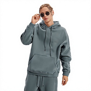 Nuevo Producto Otoño Invierno, Conjunto de Sudadera con Capucha de Forro Polar de 360g, Color Sólido, Estilo Holgado y Afelpado, Marca Europea y Americana de Moda - Product Image 4