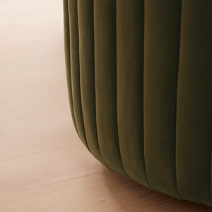 Faddish Vải Nhung Màu Xanh lá cây và khung gỗ giọng ghế khách sạn sang trọng xoay ghế - Product Image 6