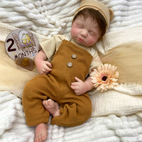 20 inç LouLou Premium Saf Silikon Yeniden Doğmuş Bebek El Yapımı Detaylı Gerçekçi Bebek Gövdesi Kişiselleştirilmiş Koleksiyonluk ve Hediyelik Amaçlı