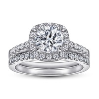 Ensemble de bijoux raffinés en argent sterling 925 avec zircone, logo de marque personnalisé, bijoux fins de luxe