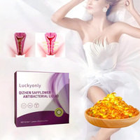 Capsules dorées et douces pour le resserrement vaginal, éclaircissement de la peau de la vulve, sans hormones ni conservateurs, avec des ingrédients naturels