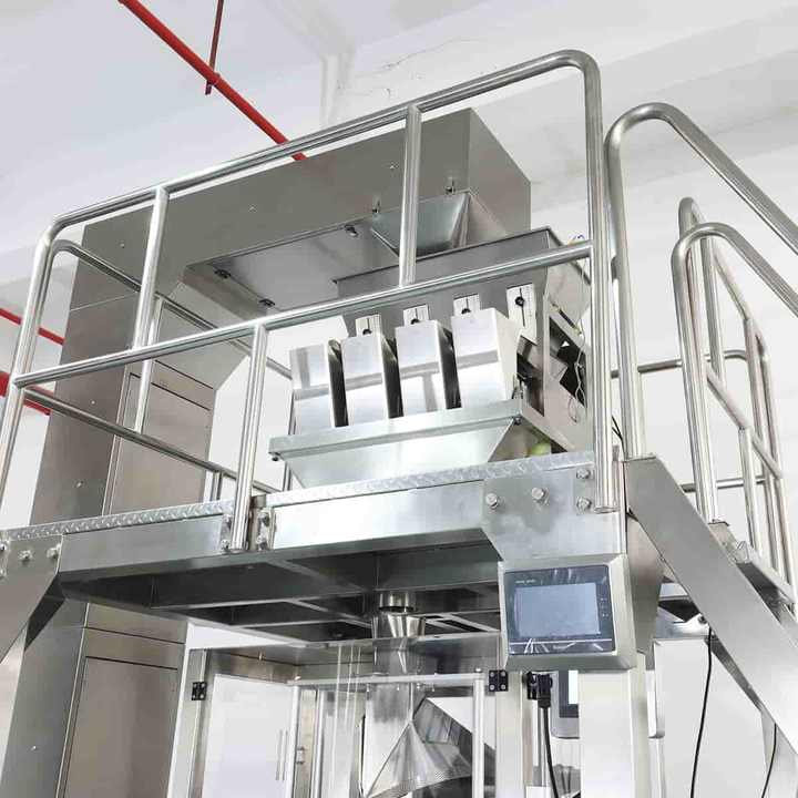 Automatic Multi-Function Multi-Head Linear Weigher Peanuts Almond Weighing Packing Grains Rice Pouch Vertical Packaging Machine