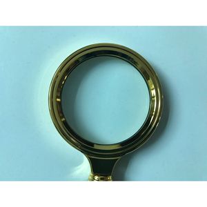 Lupa de 60 mm con aumento de 4x, marco de metal, mango de caoba, sin luz - Product Image 4