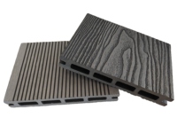 Revêtement de terrasse en composite bois-plastique pour extérieur, plancher en bois, revêtement de sol WPC gaufré 3D, terrasse composite