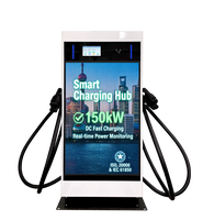 Cargador de Vehículos Eléctricos de Corriente Continua de 180 kW con Pantalla LED Grande para Publicidad, CCS, GBT, OCPP, Gestión Remota para Centros Logísticos, WrightCharge