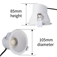 Plafonnier LED SAA 9W, découpe 90mm, 3 températures de couleur, lentille anti-éblouissement à coupelle profonde, lampe encastrée, prise AU, boîtier de connexion NZ, vente en gros usine