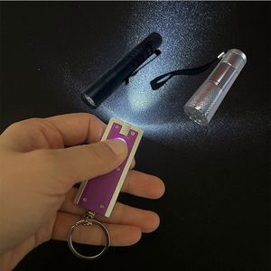 Promotional Mini Flash Torch Customized Key Chains Flashlight Custom Logo Uv Black Light Flashlight Keychain