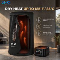 Pod Sauna Kapas Portabel, Tenda Sauna Uap Kering untuk Penggunaan di Rumah, Ruang Sauna Lipat OEM ODM