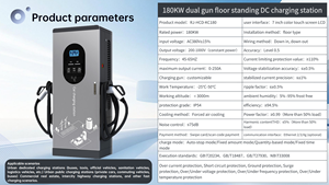 Ultra Fast 180kW DC Charger Dual <b>Plugs</b> CCS1 CCS2 GBT Universal EV <b>Charging</b> Station 800*800 Compact Floor Stand <b>Charging</b> Pile - Product Image 2