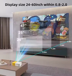 YG300 Mini cep 320*240P akıllı cep projektörü ev sineması taşınabilir kablolu LCD Video TV projektörler açık kullanım - Product Image 2