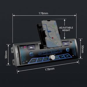 <span class=keywords><strong>NOVA</strong></span> Support de téléphone portable haute puissance Entrée auxiliaire Lecteur MP3 de voiture avec port USB/TF LCD LED Accessoires audio de voiture - Product Image 4