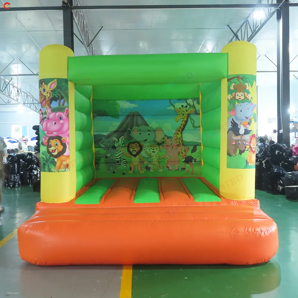 Premium anak-anak menyenangkan 4x3x2 5mH balon rumah bouncing dengan pengiriman pintu Gratis aman menarik udara Jumper memantul untuk Endless Joy