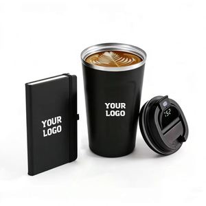 Promo Custom Business Logo 380/510Ml <b>Smart</b> Cup Temperature Display Stainless Steel Double Wall Vacuum Flask Coffee Mug - Product Image 1