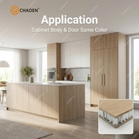 Panneau mural en aluminium alvéolé CHAOEN, imitation bois de noyer, résistant à la moisissure et imperméable, pour l'intérieur (vente en gros)