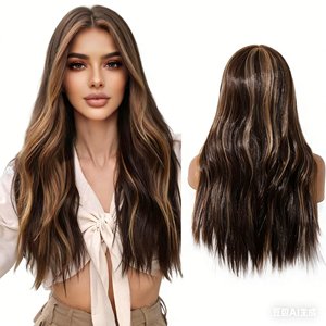 Nouvelle perruque Lace Front Ombrée avec raie ajustable, légère, respirante, bonnet intégral, facile à porter au quotidien - Product Image 1