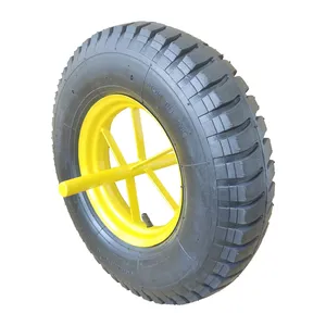 Factory 4.80/4.00-8 Wheelbarrow Puncture Proof Wheels Trolley Wheel Replacement Pneumatic Rubber Tire