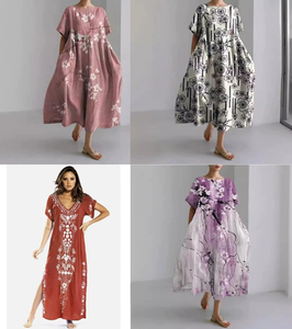 Été : Nouvelle Collection de Vêtements pour Femmes - Robe Européenne à Col Halter, Ouverte sur le Devant, Manches Transparentes, Décolleté Plongeant - Product Image 1