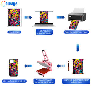 เคสโทรศัพท์เปล่าสำหรับพิมพ์ลายแบบซับลิเมชั่น สีดำ พิมพ์ลายเองได้ ลดราคาพิเศษ วัสดุ PC+TPU พร้อมแผ่นอะลูมิเนียม - Product Image 4