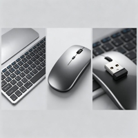 Ensemble clavier et souris sans fil tri-mode 2,4G+BT, 78 touches, rechargeable, pour PC, tablette, ordinateur portable
