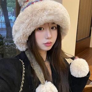 Nuevo protector de orejas de punto de otoño e invierno con gorro de punto Lei Feng Northeast grueso y cálido de felpa para protección contra el frío - Product Image 3