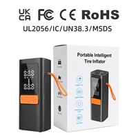 Compresseur d'air portable 150 PSI pour pneus, pompe 80W avec arrêt automatique et lumière LED pour voiture, moto, vélo, ballon, gonfleur numérique de pneus
