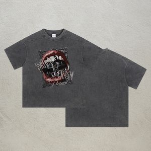 เสื้อยืดผู้ชายแขนสั้นผ้าฝ้าย100% พิมพ์ลายขี้ผึ้งไม่เหมือนใคร - Product Image 3