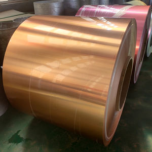 Directo de fábrica, tira de bobina de aluminio de Metal recubierto de Color prepintado de alto brillo, bobinas de aleación de aluminio recubiertas de Color, soldadura de corte - Product Image 2