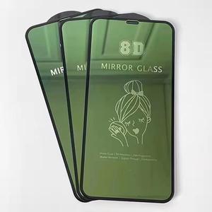 Protector de Pantalla de Vidrio Templado 8D <span class=keywords><strong>con</strong></span> Efecto Espejo, Color HD Transparente, para <span class=keywords><strong>iPhone</strong></span>, <span class=keywords><strong>Samsung</strong></span> y Tecno - Product Image 4