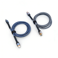 Câble USB-C vers USB-C tressé en nylon 60W PD, vente en gros d'usine, cordon de charge ultra-rapide 3A/5A pour iPhone 15/16 Pro Max/Plus Samsung