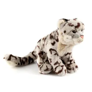 Seduto peluche personalizzato animale leone volpe leopardo elefante peluche bambola cuscino da tiro per figura personalizzata