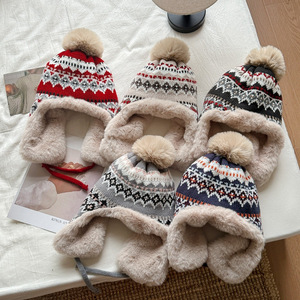 Gorro <span class=keywords><strong>de</strong></span> punto protector <span class=keywords><strong>de</strong></span> oreja <span class=keywords><strong>para</strong></span> niños <span class=keywords><strong>de</strong></span> moda vintage <span class=keywords><strong>para</strong></span> hombres y mujeres <span class=keywords><strong>para</strong></span> proteger la cabeza del gorro <span class=keywords><strong>de</strong></span> punto frío - Product Image 1