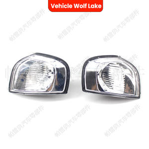 Luces de esquina Wolf Lake para Volvo S80 1999-2006, lámpara halógena con moldura plateada - Product Image 4